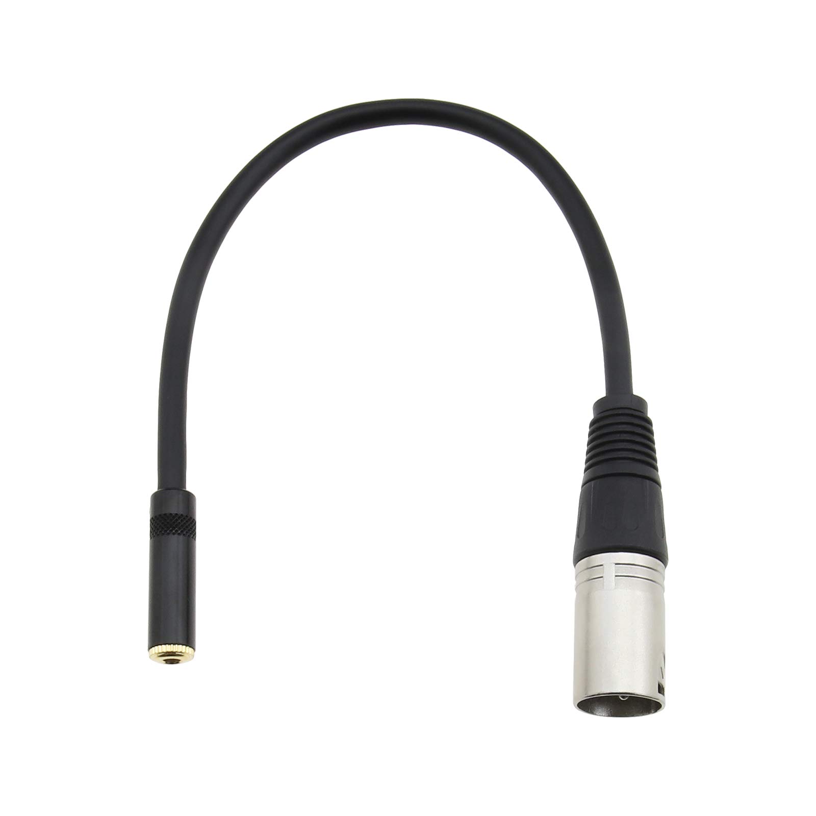 Adaptador minijack 3.5 mm hembra a XLR macho 3 pines